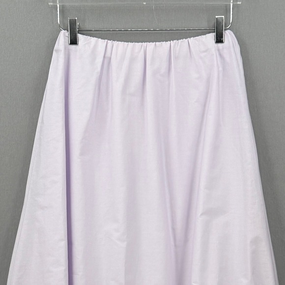 ENZA COSTA Poplin Bubble Skirt Women Small Lavender Maxi Quiet Luxury Resort NEW - Picture 10 of 16